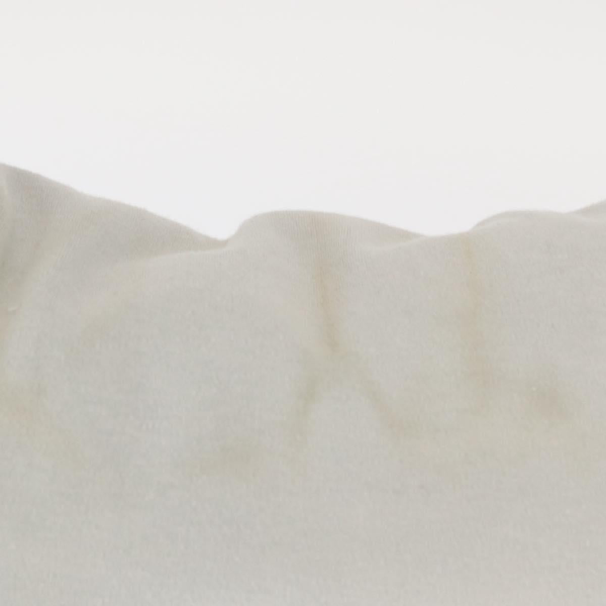 FENDI Mamma Baguette Hand Bag cotton Gray Silver Auth 161060