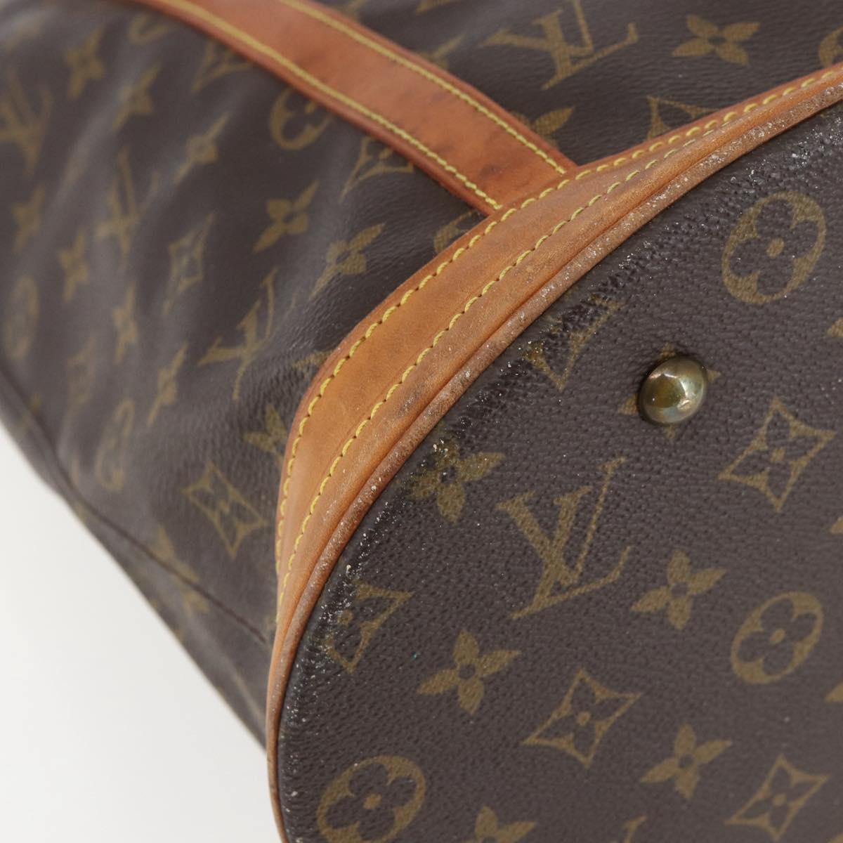 LOUIS VUITTON Monogram Bucket GM Shoulder Bag M42236 LV Auth 161071