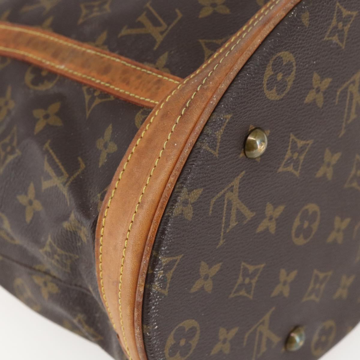 LOUIS VUITTON Monogram Bucket GM Shoulder Bag M42236 LV Auth 161071
