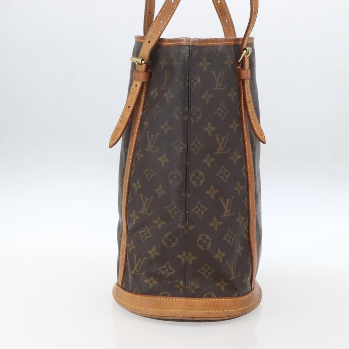 LOUIS VUITTON Monogram Bucket GM Shoulder Bag M42236 LV Auth 161071