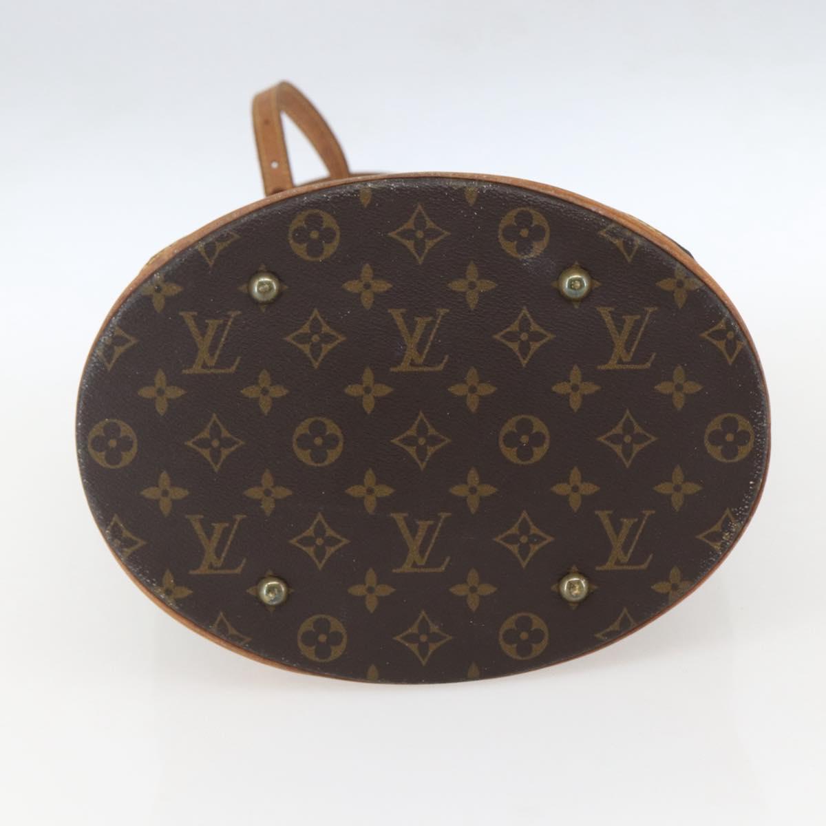 LOUIS VUITTON Monogram Bucket GM Shoulder Bag M42236 LV Auth 161071