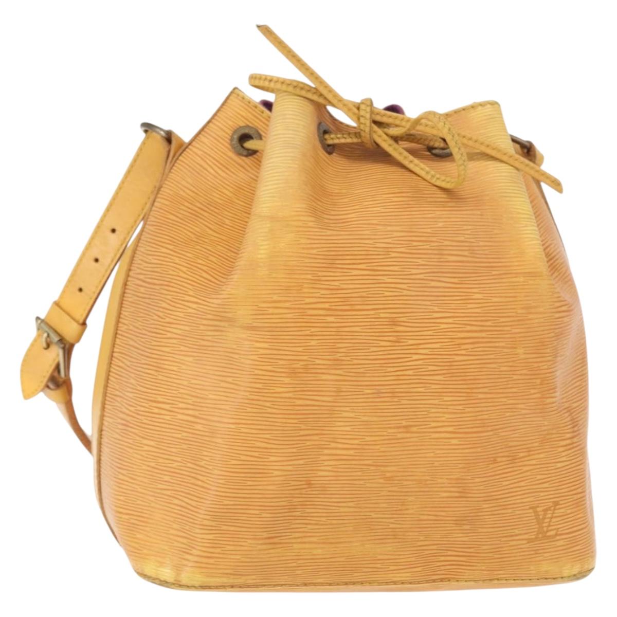 LOUIS VUITTON Epi Petit Noe Shoulder Bag Yellow M44109 LV Auth 161101