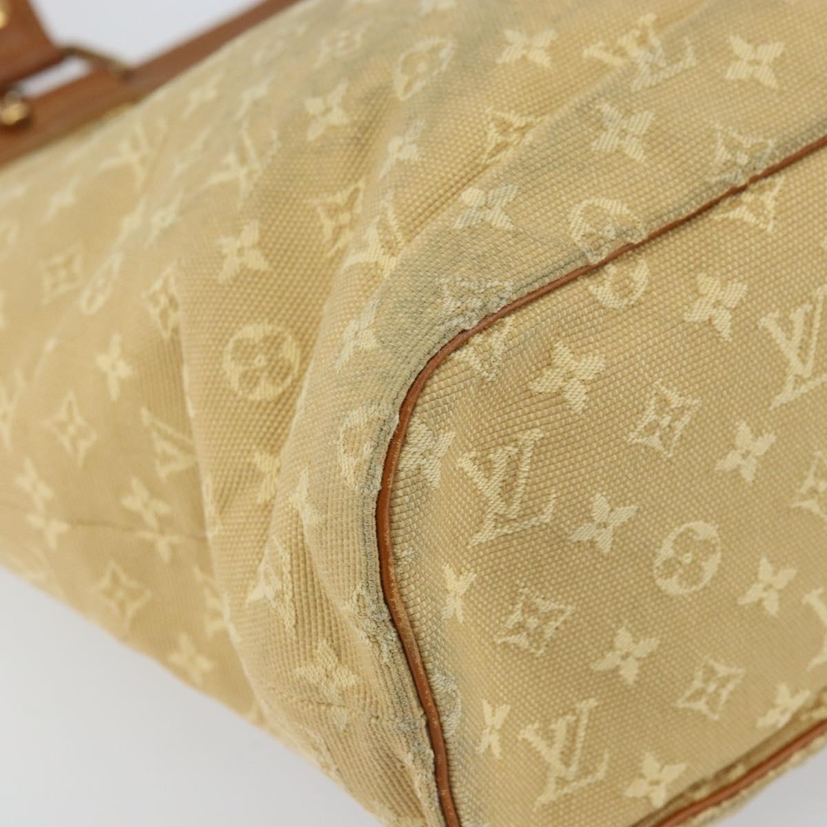 LOUIS VUITTON Monogram Mini Lucille GM Tote Bag Beige M92683 LV Auth 161105