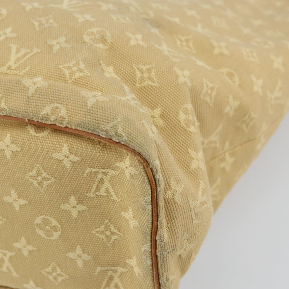 LOUIS VUITTON Monogram Mini Lucille GM Tote Bag Beige M92683 LV Auth 161105
