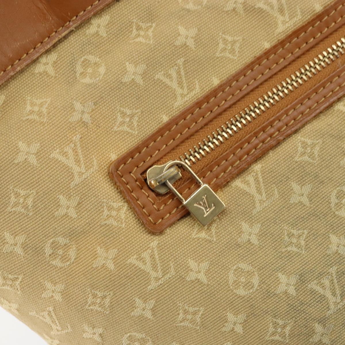 LOUIS VUITTON Monogram Mini Lucille GM Tote Bag Beige M92683 LV Auth 161105