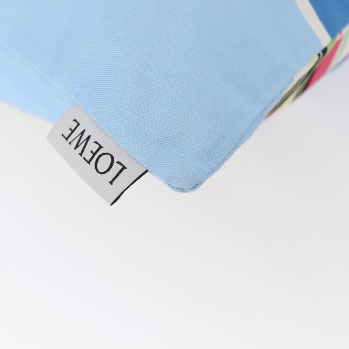 LOEWE Drawstring Bag Canvas Blue Auth 161106