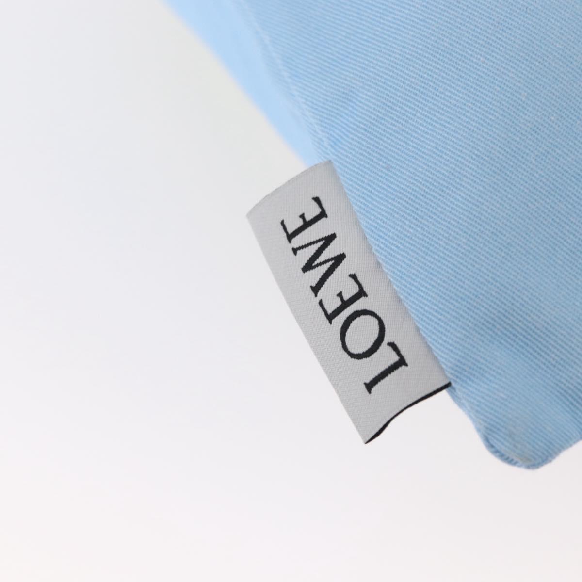 LOEWE Drawstring Bag Canvas Blue Auth 161106