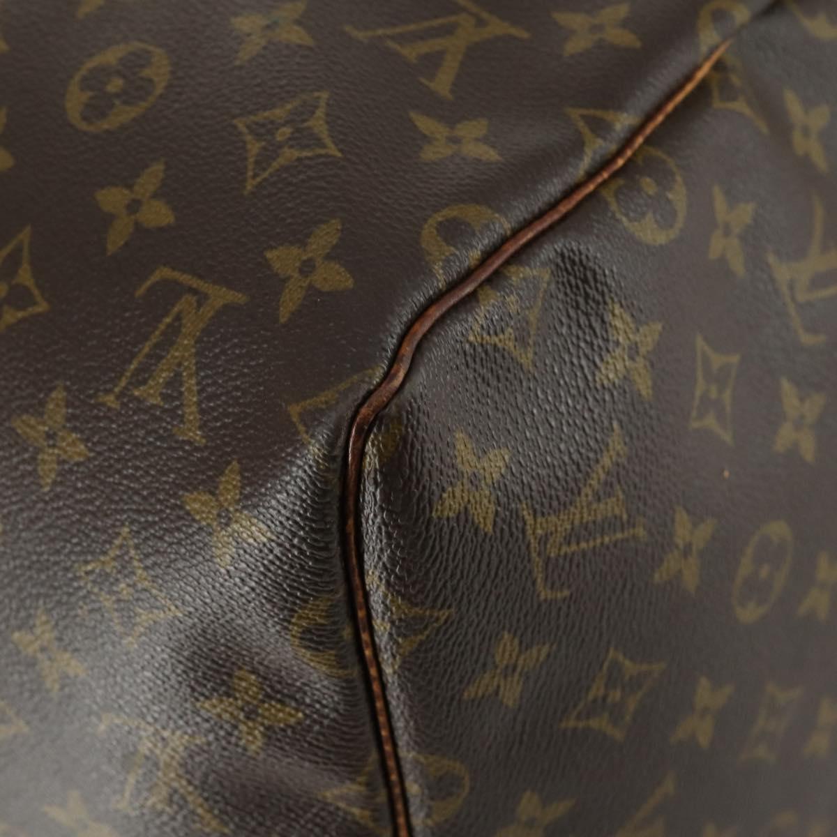 LOUIS VUITTON Monogram Keepall 55 Boston Bag M41424 LV Auth 161113