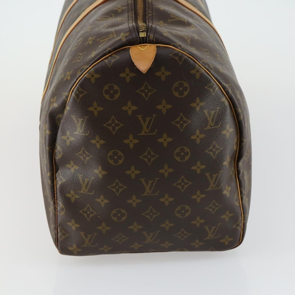 LOUIS VUITTON Monogram Keepall 55 Boston Bag M41424 LV Auth 161113