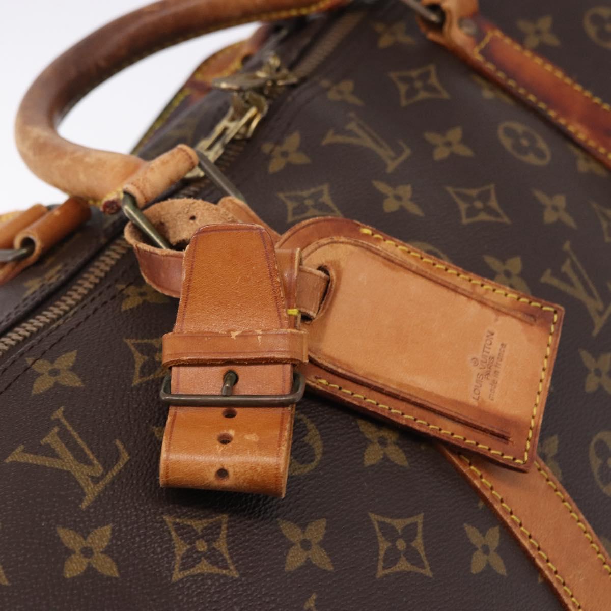 LOUIS VUITTON Monogram Keepall Bandouliere 60 Boston Bag M41412 LV Auth 161133