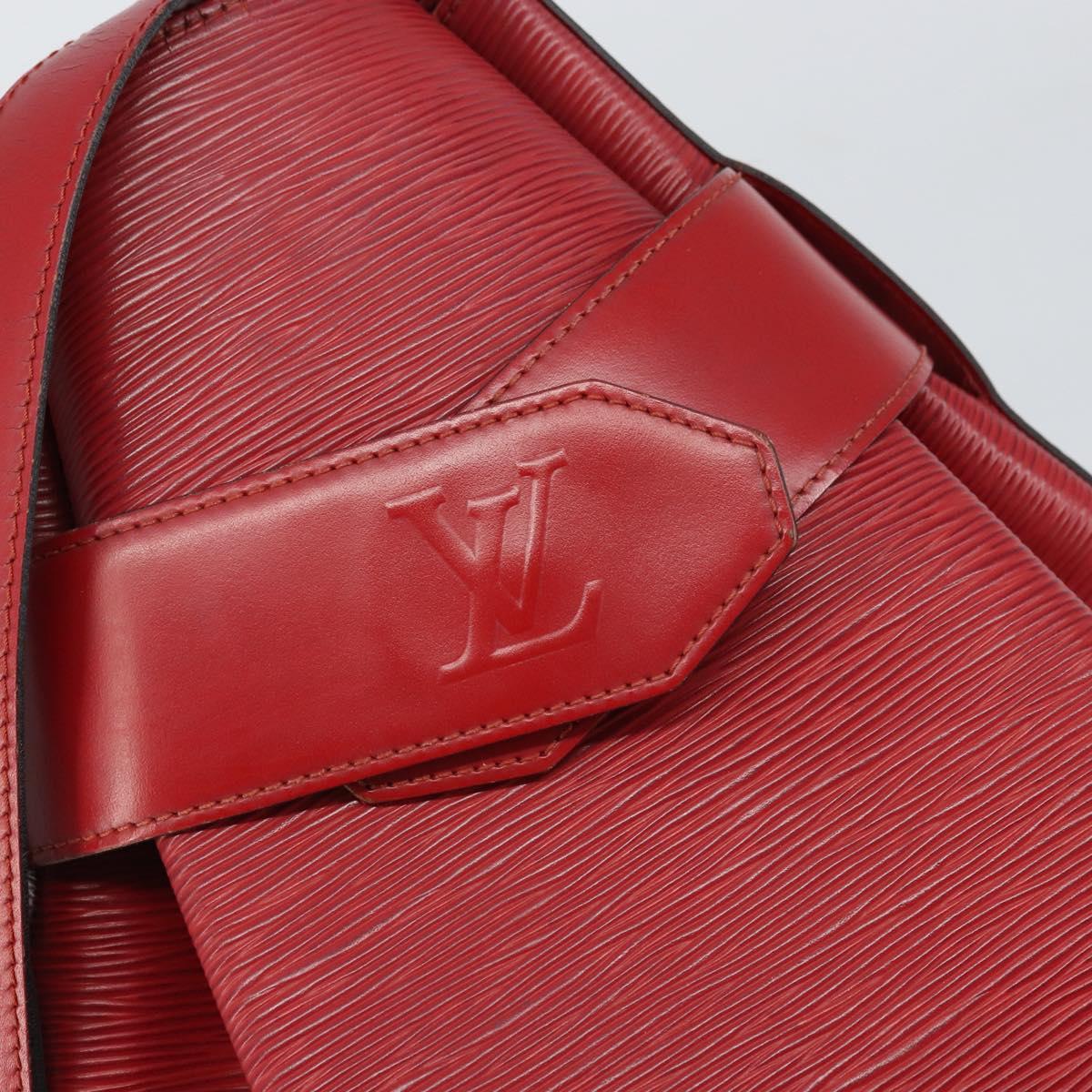 LOUIS VUITTON Epi Sac Depaule GM Shoulder Bag Red M80197 LV Auth 161138