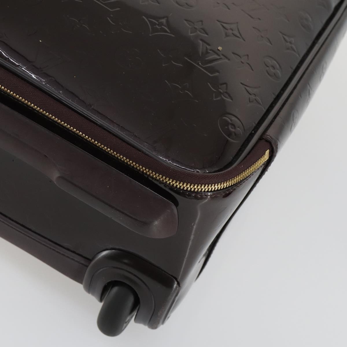 LOUIS VUITTON Monogram Vernis Pegas 45 Suitcase Amarante M91277 LV Auth 161162