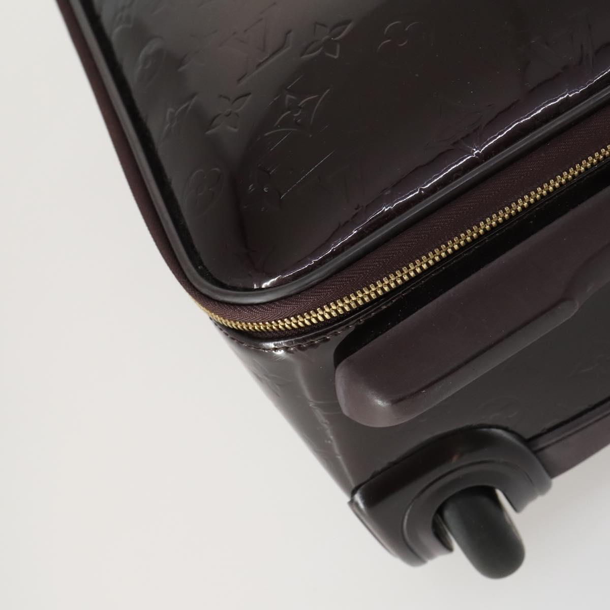 LOUIS VUITTON Monogram Vernis Pegas 45 Suitcase Amarante M91277 LV Auth 161162