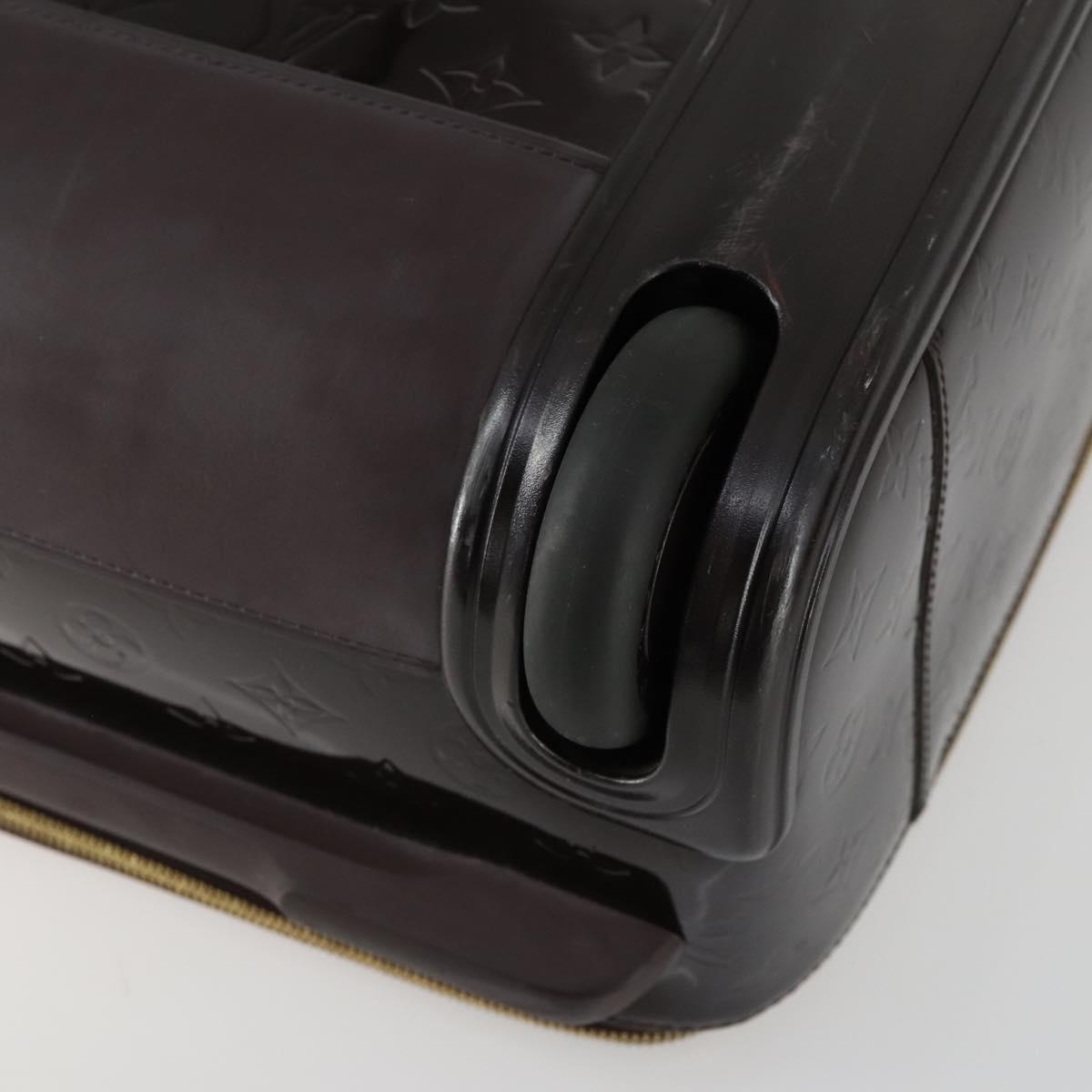 LOUIS VUITTON Monogram Vernis Pegas 45 Suitcase Amarante M91277 LV Auth 161162