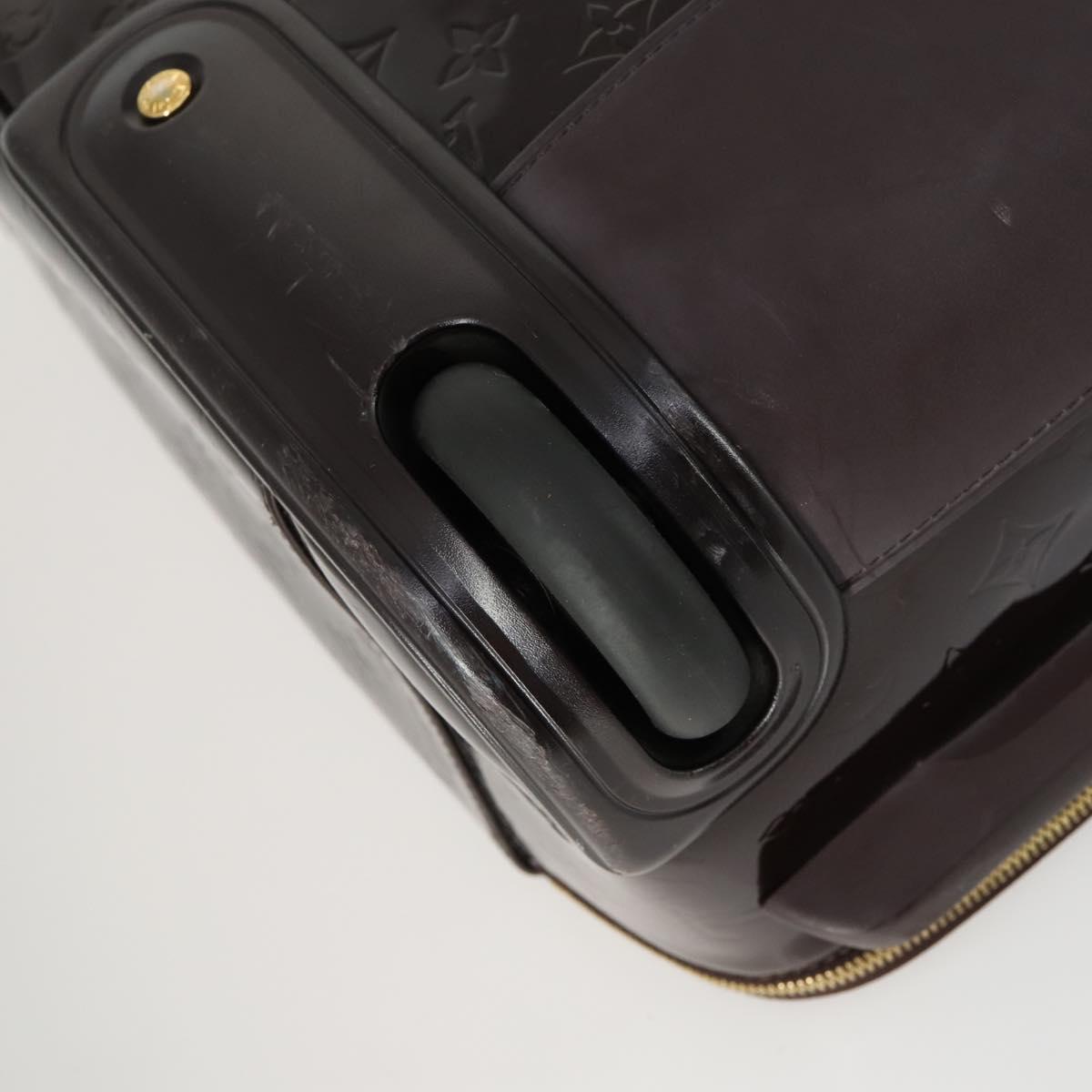LOUIS VUITTON Monogram Vernis Pegas 45 Suitcase Amarante M91277 LV Auth 161162