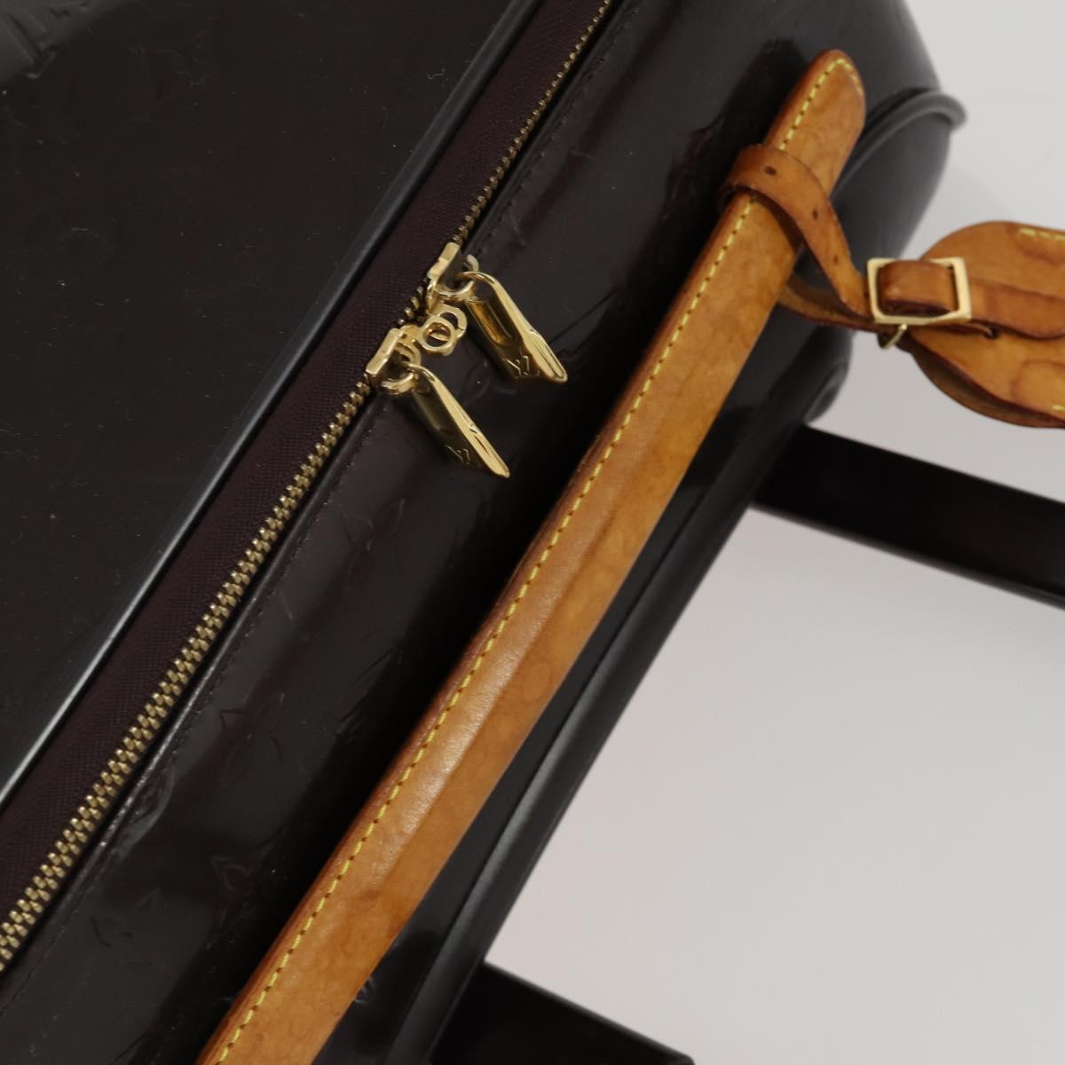 LOUIS VUITTON Monogram Vernis Pegas 45 Suitcase Amarante M91277 LV Auth 161162