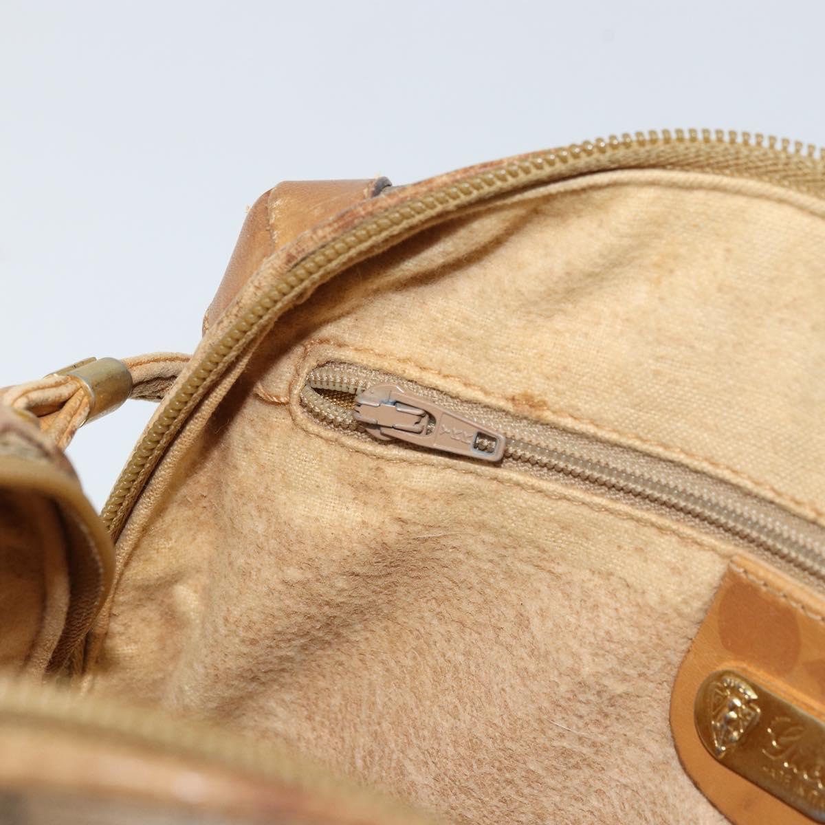 GUCCI Micro GG Supreme Shoulder Bag PVC Brown Gold 007 104 4916 Auth 161176