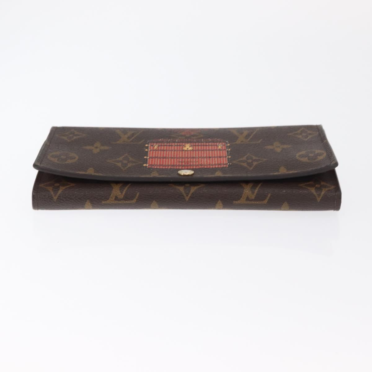 LOUIS VUITTON Monogram Trunk Portefeuille Sarah Long Wallet M60415 Auth 161177