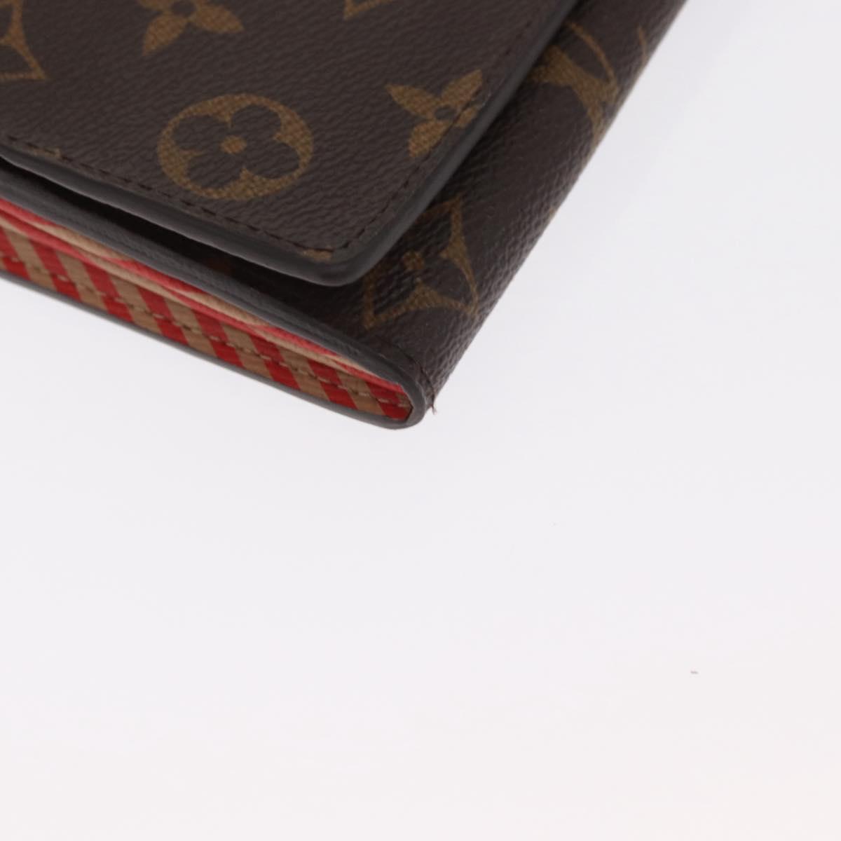 LOUIS VUITTON Monogram Trunk Portefeuille Sarah Long Wallet M60415 Auth 161177