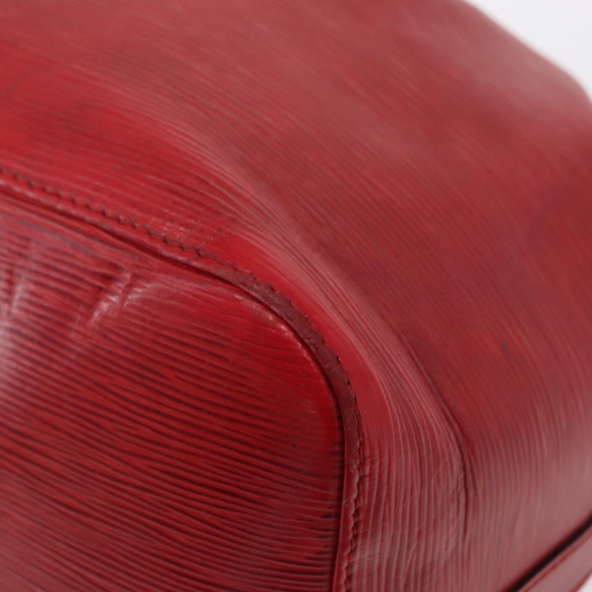 LOUIS VUITTON Epi Petit Noe Shoulder Bag Red M44107 LV Auth 161223