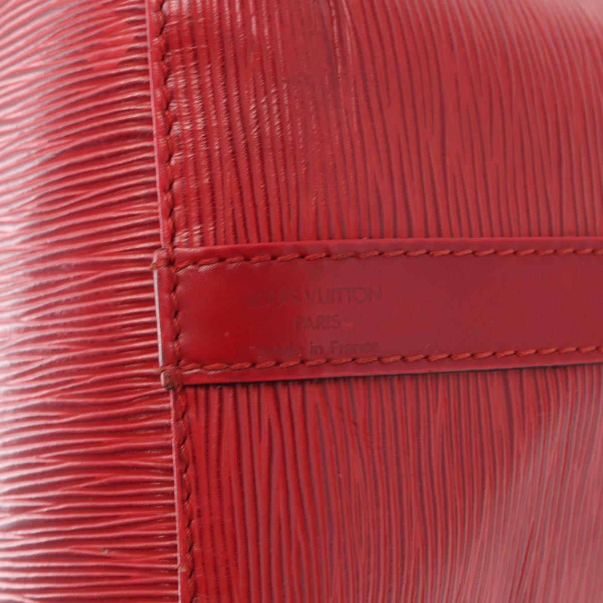 LOUIS VUITTON Epi Petit Noe Shoulder Bag Red M44107 LV Auth 161223
