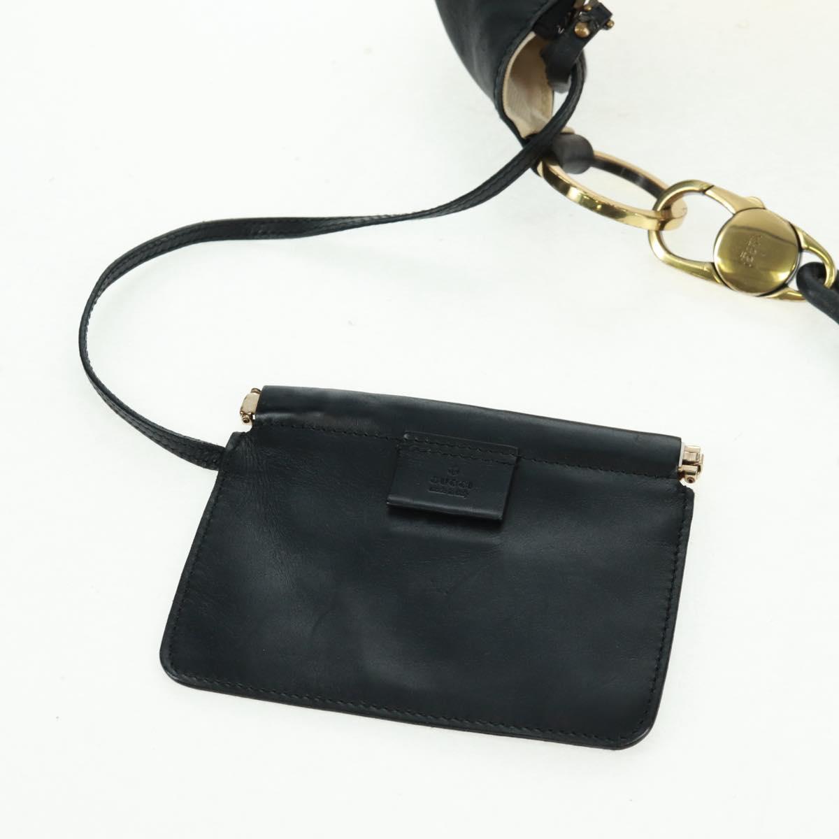 GUCCI Shoulder Bag Canvas Ivory Gold 95332 Auth 161228