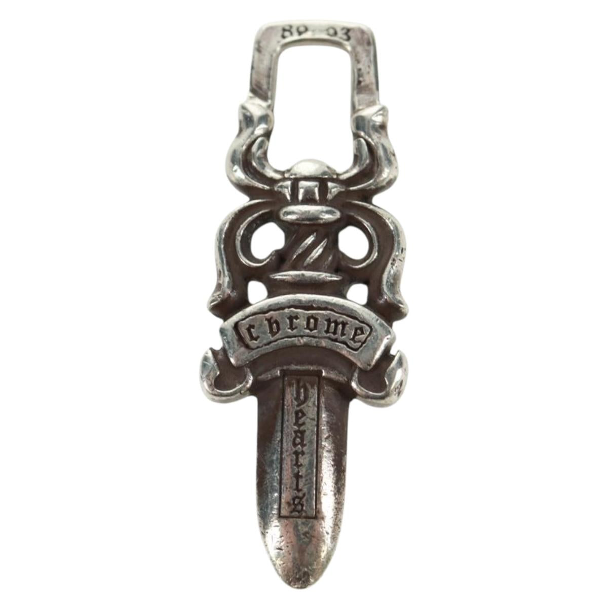 Chrome Hearts Dagger Charm #5 Pendant top Ag925 Silver Auth 161239SAM