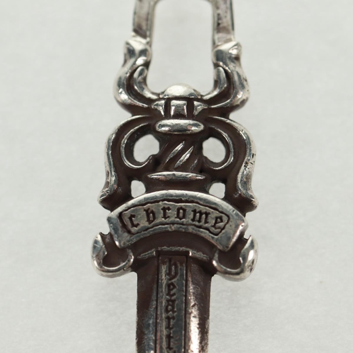 Chrome Hearts Dagger Charm #5 Pendant top Ag925 Silver Auth 161239SAM