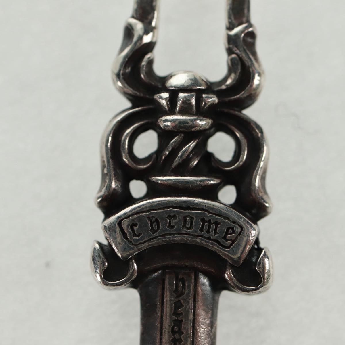 Chrome Hearts Dagger Charm #5 Pendant top Ag925 Silver Auth 161241SAM