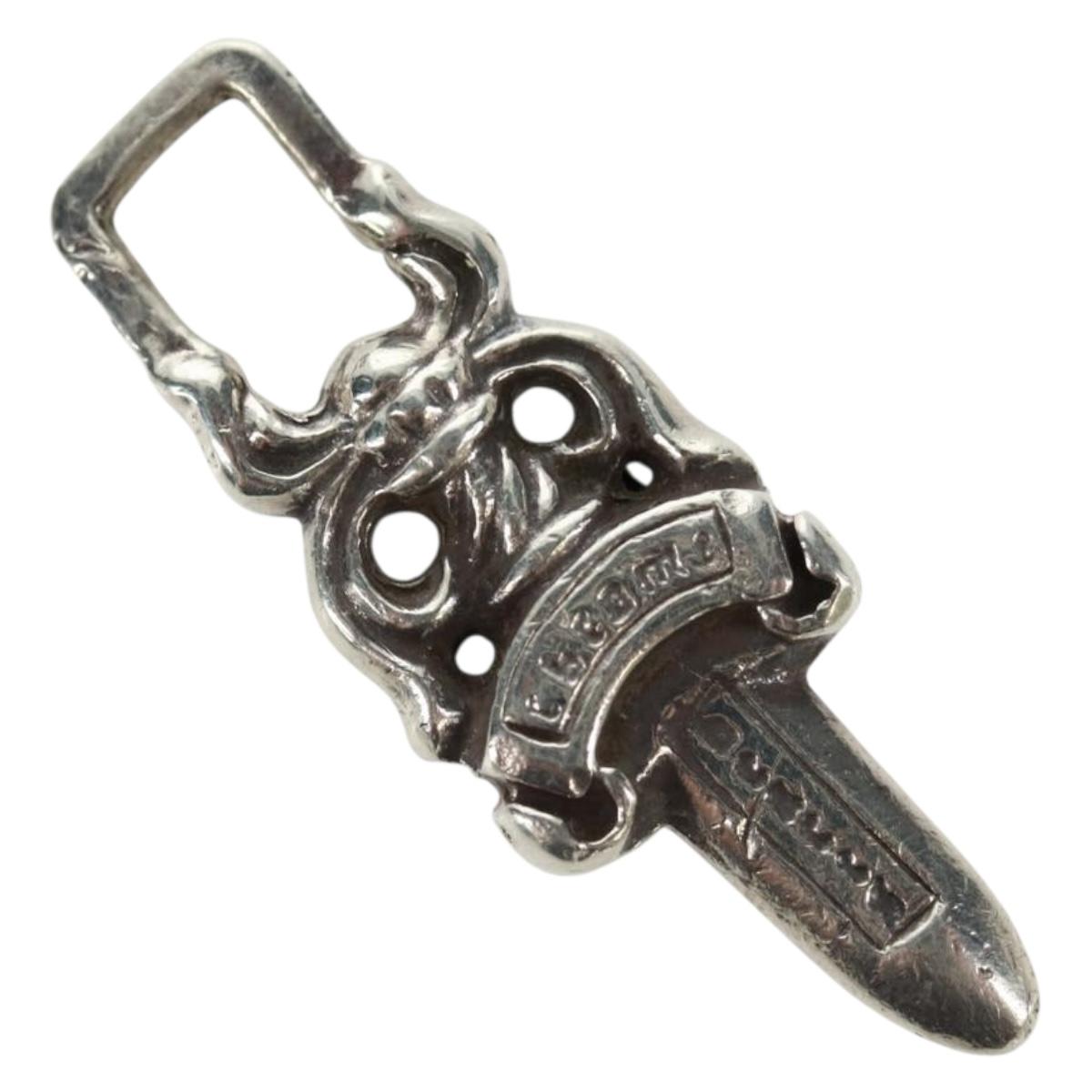 Chrome Hearts Dagger Charm #5 Pendant top Ag925 Silver Auth 161246SAM