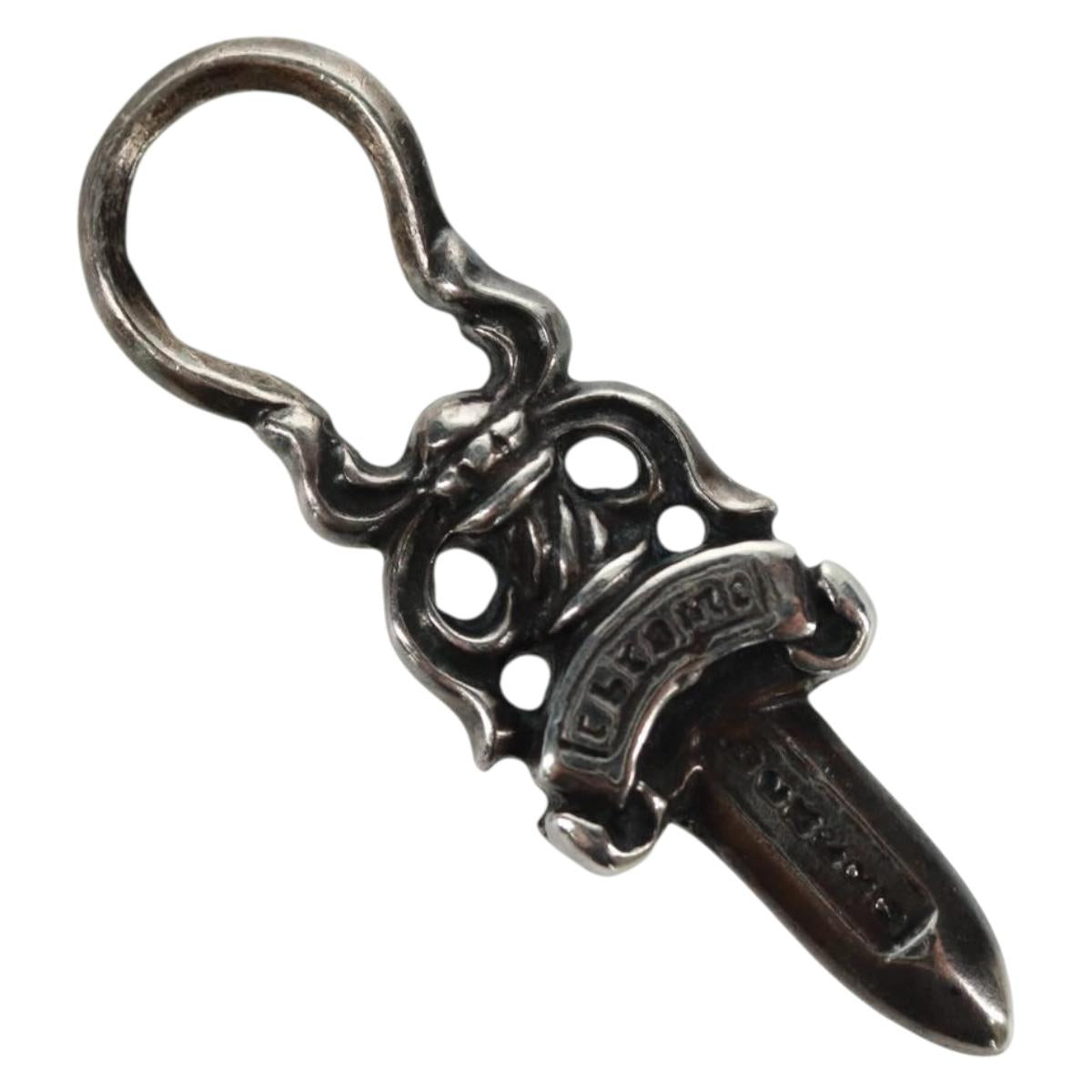 Chrome Hearts Dagger Charm #5 Pendant top Ag925 Silver Auth 161249SAM