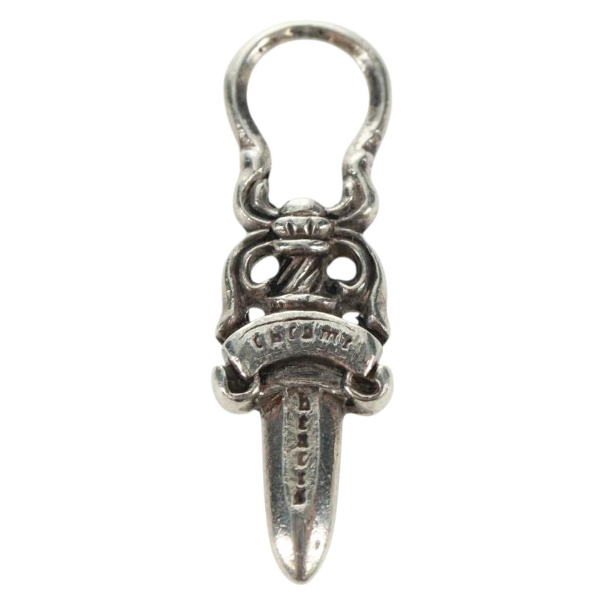 Chrome Hearts Dagger Charm #5 Pendant top Ag925 Silver Auth 161251SAM
