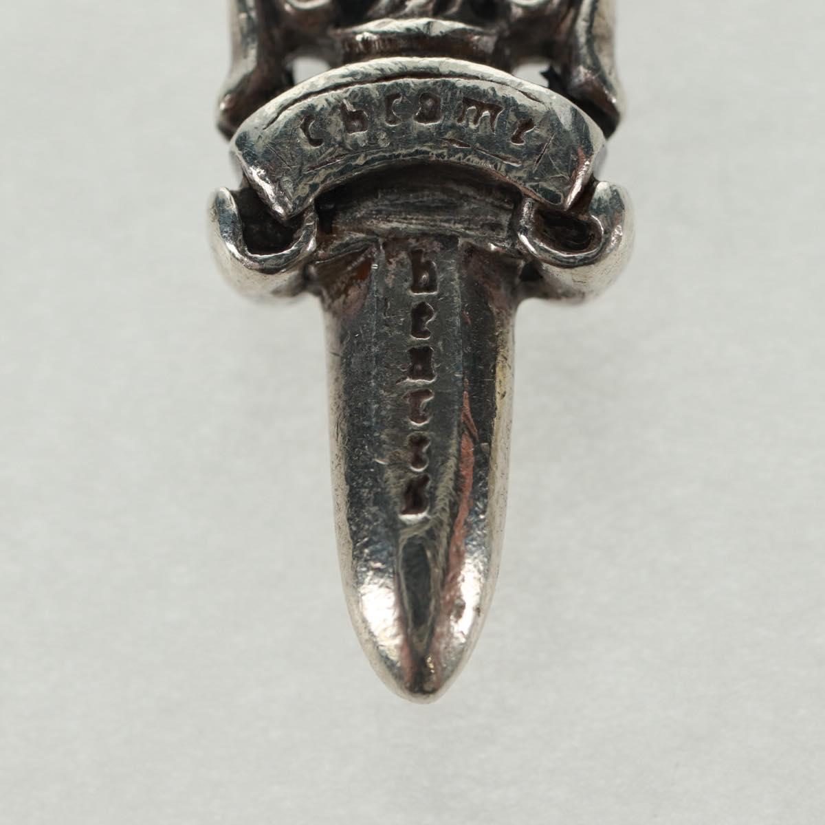 Chrome Hearts Dagger Charm #5 Pendant top Ag925 Silver Auth 161251SAM