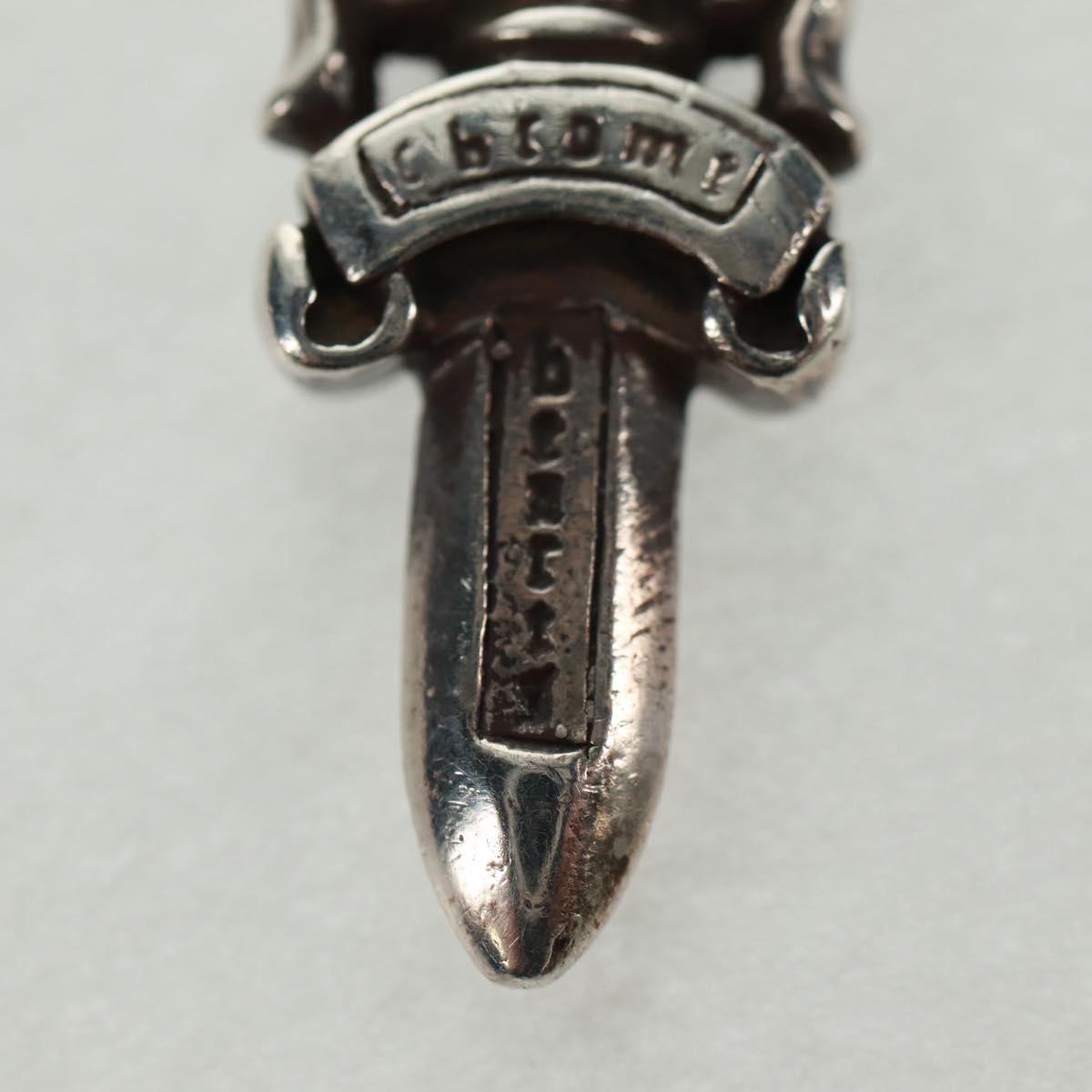 Chrome Hearts Dagger Charm #5 Pendant top Ag925 Silver Auth 161252SAM