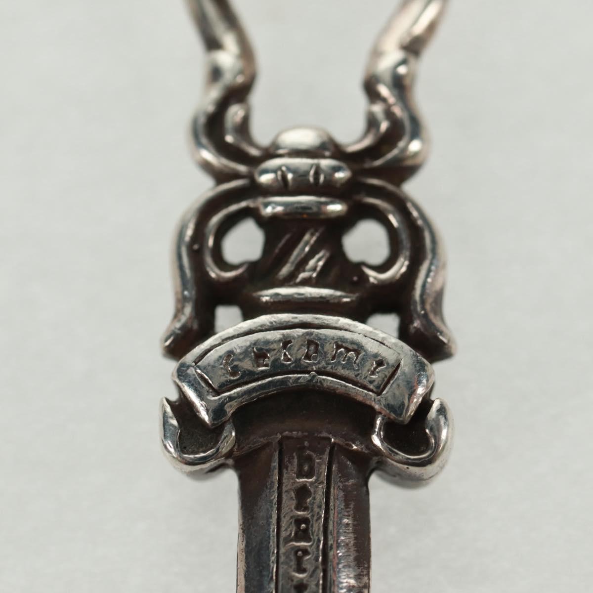 Chrome Hearts Dagger Charm #5 Pendant top Ag925 Silver Auth 161252SAM