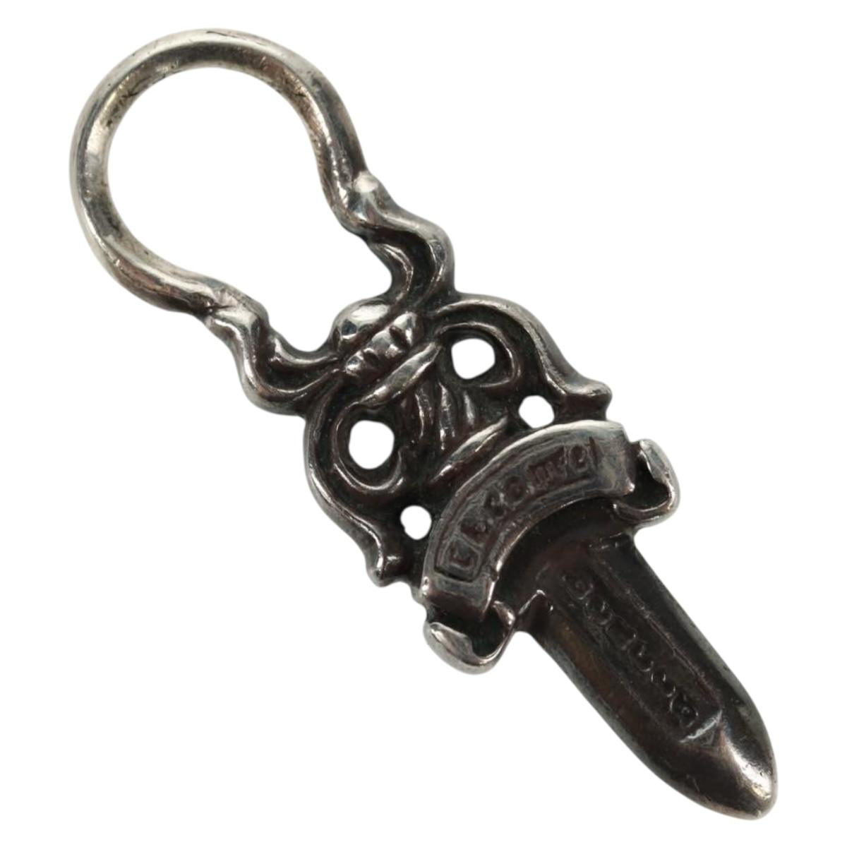 Chrome Hearts Dagger Charm #5 Pendant top Ag925 Silver Auth 161256SAM