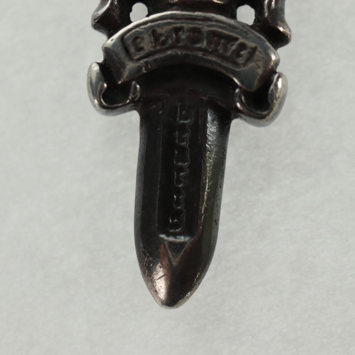 Chrome Hearts Dagger Charm #5 Pendant top Ag925 Silver Auth 161256SAM