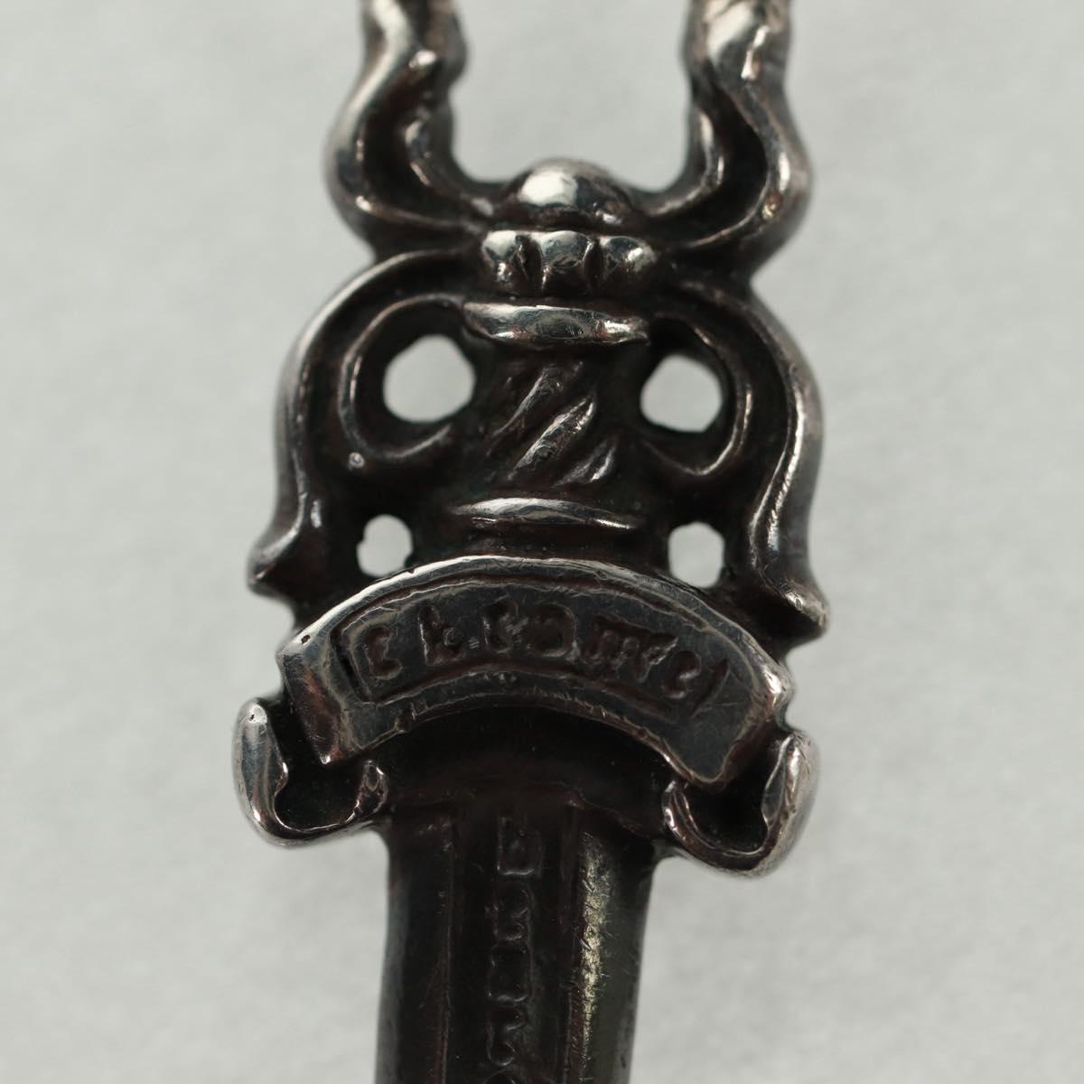 Chrome Hearts Dagger Charm #5 Pendant top Ag925 Silver Auth 161256SAM