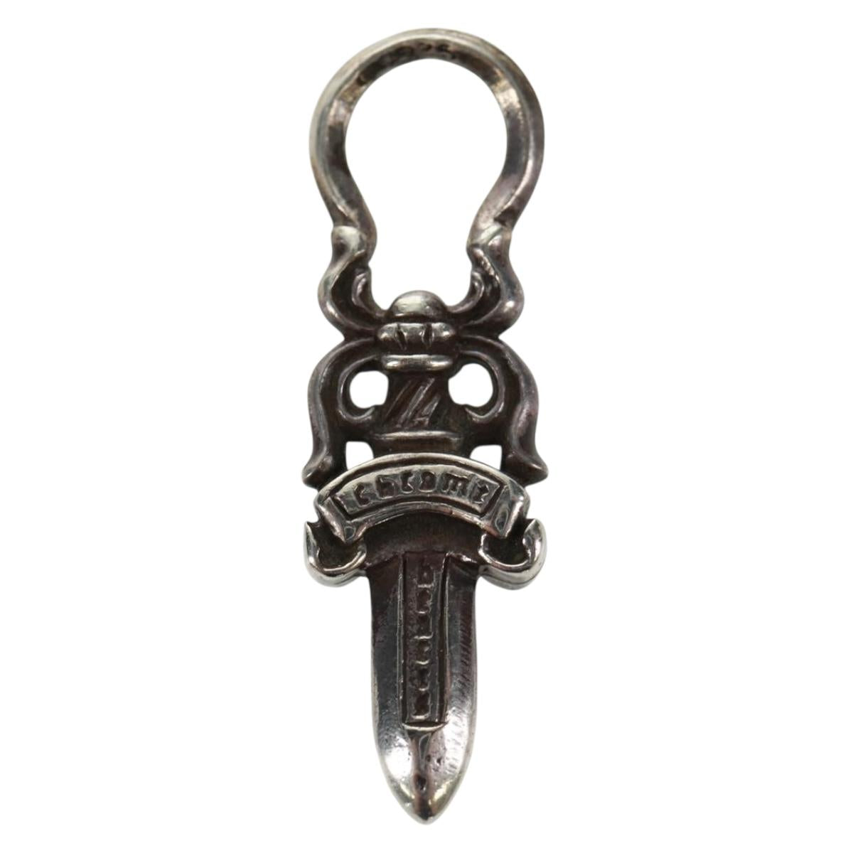 Chrome Hearts Dagger Charm #5 Pendant top Ag925 Silver Auth 161257SAM