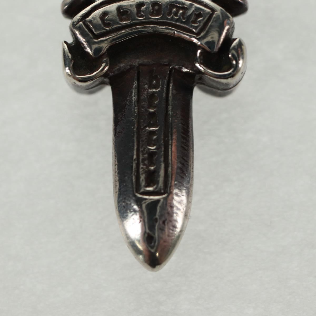 Chrome Hearts Dagger Charm #5 Pendant top Ag925 Silver Auth 161257SAM