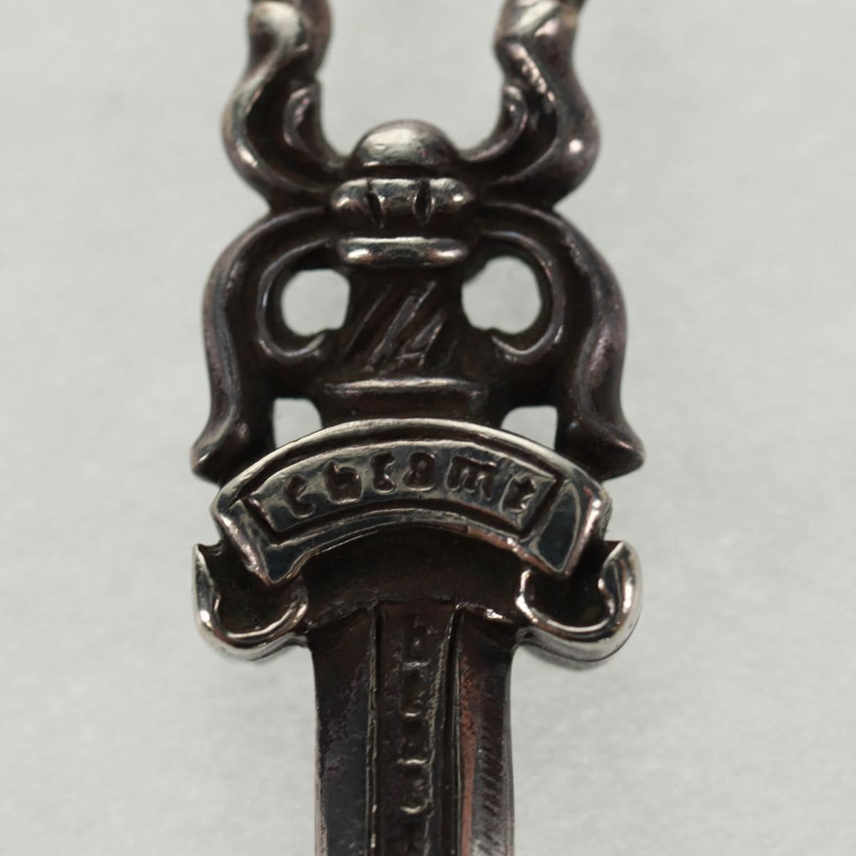 Chrome Hearts Dagger Charm #5 Pendant top Ag925 Silver Auth 161257SAM