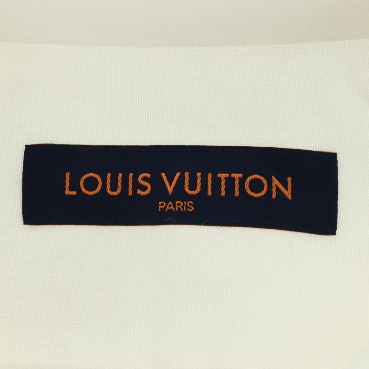 LOUIS VUITTON Printed Shirt And Tie Shirt Cotton White LV Auth 161259M
