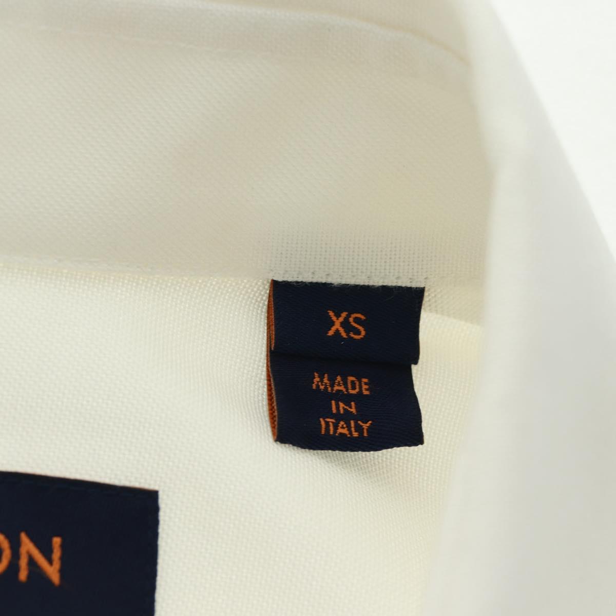 LOUIS VUITTON Printed Shirt And Tie Shirt Cotton White LV Auth 161259M
