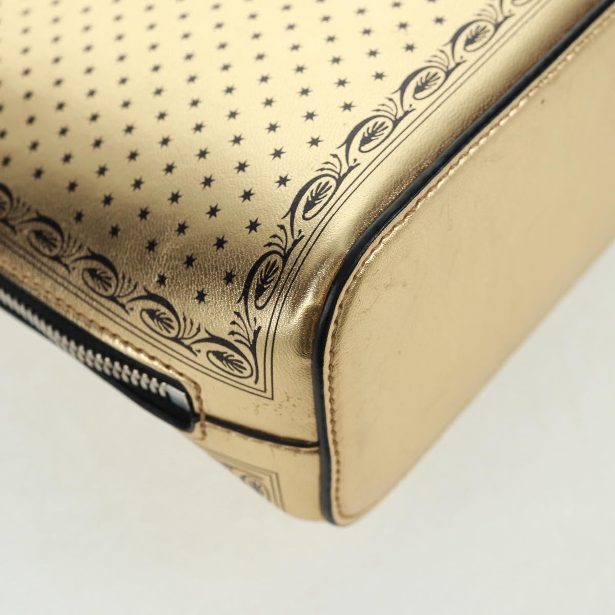 GUCCI Shoulder Bag Leather Gold 511189 Auth 161291V