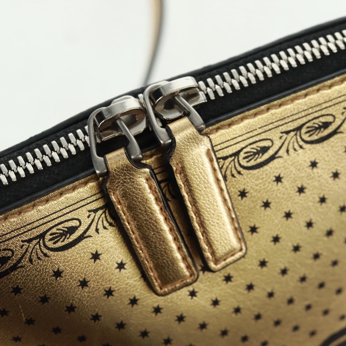 GUCCI Shoulder Bag Leather Gold 511189 Auth 161291V