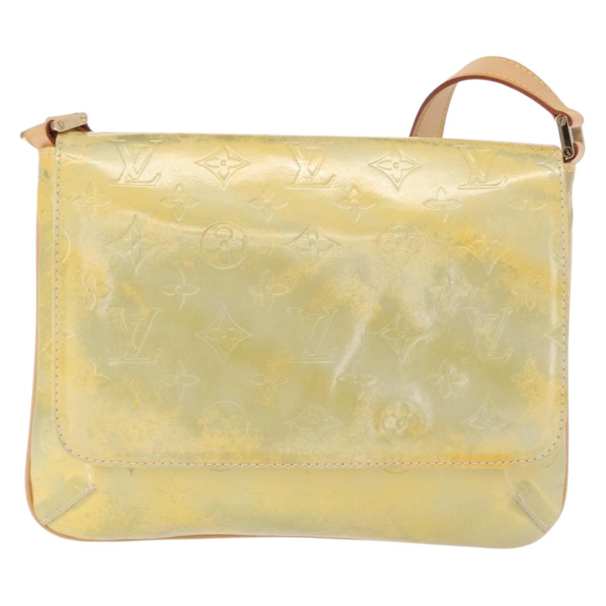 LOUIS VUITTON Monogram Vernis Thompson Street Bag Gris M91008 LV Auth 161292