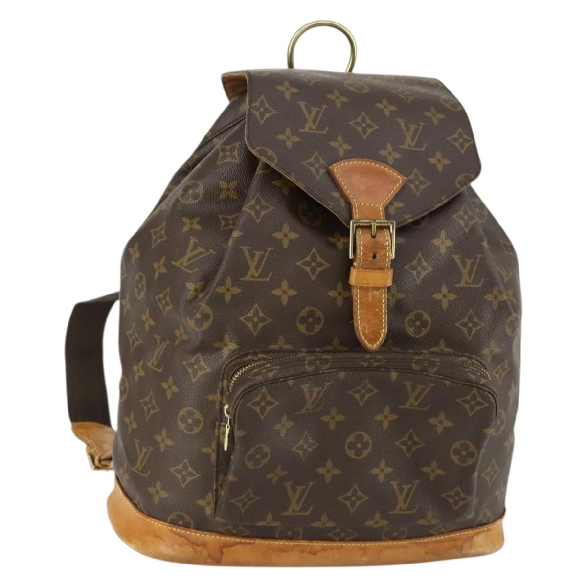 LOUIS VUITTON Monogram Montsouris GM Backpack M51135 LV Auth 161299