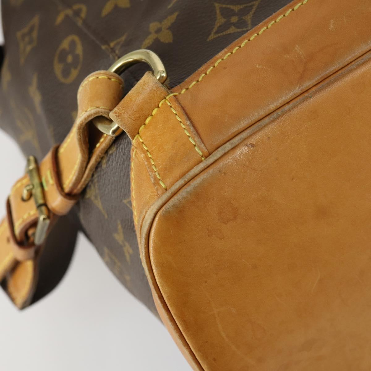 LOUIS VUITTON Monogram Montsouris GM Backpack M51135 LV Auth 161299