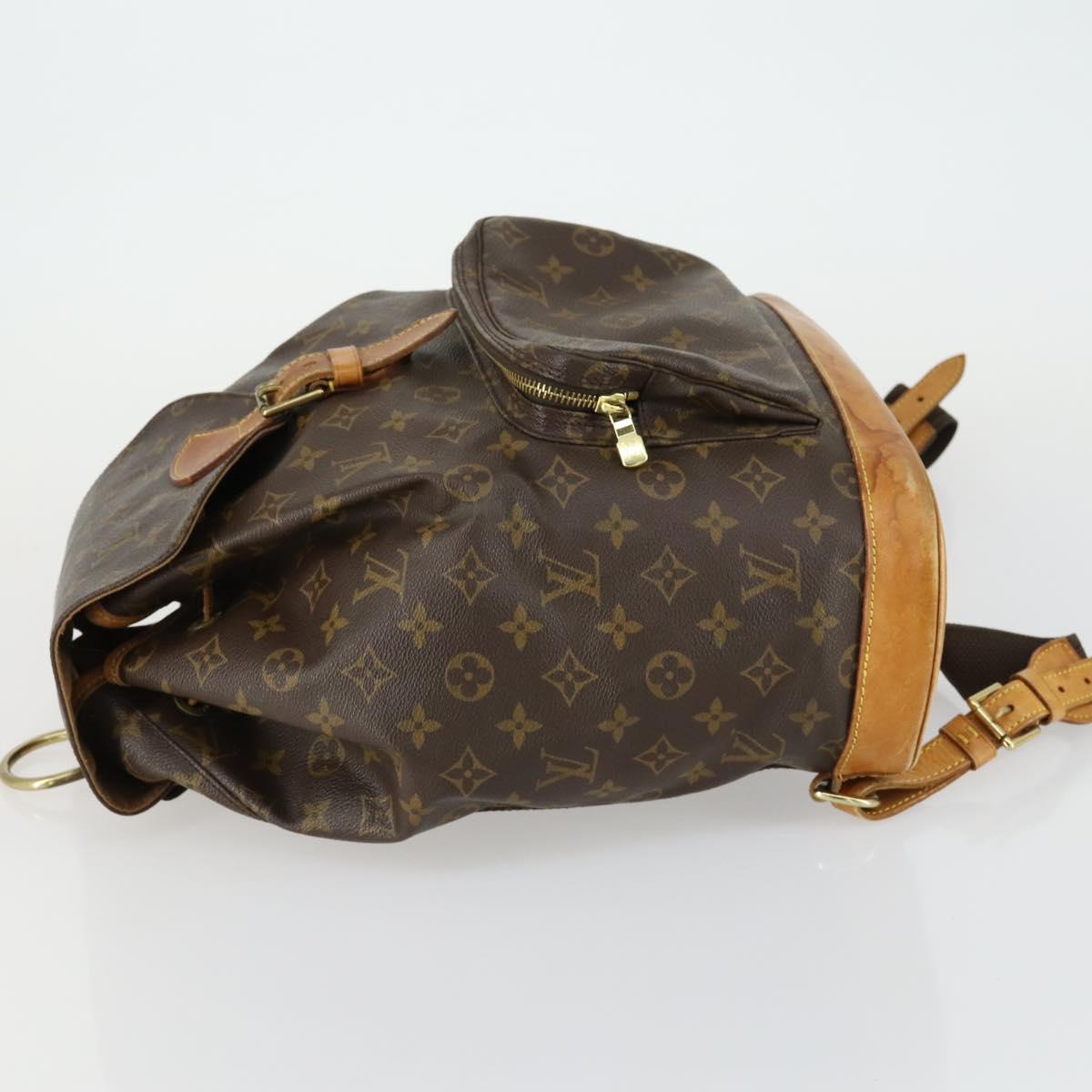 LOUIS VUITTON Monogram Montsouris GM Backpack M51135 LV Auth 161299