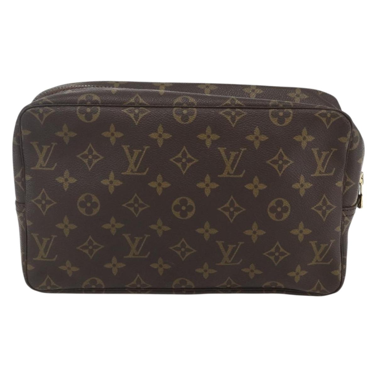 LOUIS VUITTON Monogram Trousse Toilette 28 Clutch Bag M47522 LV Auth 161301